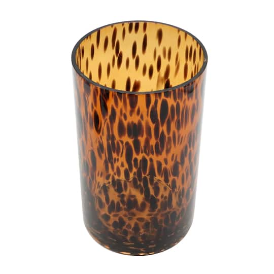 8" Amber Tortoise Glass Vase by Ashland®
